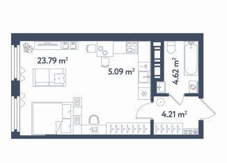 Квартира на продажу студия, 37.7 м2, Санкт-Петербург, метро Фрунзенская