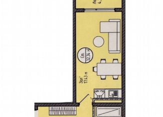 Продам квартиру студию, 32 м2, Махачкала, Хушетское шоссе, 5