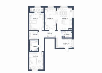 Продам 3-ком. квартиру, 135.5 м2, Санкт-Петербург, метро Электросила