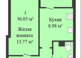 Продается 1-ком. квартира, 36 м2, Ростов-на-Дону, Привокзальная улица, 3/1