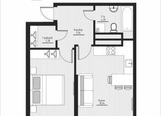 Продажа 2-ком. квартиры, 47.4 м2, Нефтекамск