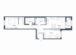 Продается 2-ком. квартира, 74.1 м2, Санкт-Петербург, муниципальный округ Московская Застава