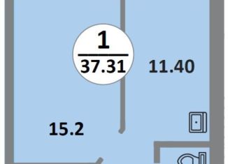 Продажа 1-ком. квартиры, 35.2 м2, Красноярск, Соколовская улица, 52, ЖК Снегири