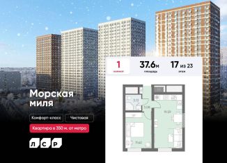 Продам 1-комнатную квартиру, 37.6 м2, Санкт-Петербург, Красносельский район