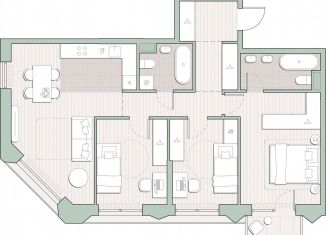 Продается 3-комнатная квартира, 80.6 м2, Москва, метро Мичуринский проспект