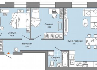 Продам 3-ком. квартиру, 74 м2, Ульяновск, проспект Авиастроителей, 22