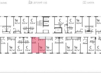 Продается 1-комнатная квартира, 34.6 м2, Санкт-Петербург, метро Автово