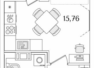 Продаю квартиру студию, 24.3 м2, Санкт-Петербург, Октябрьская набережная, 116, Невский район