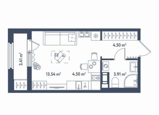 Продам квартиру студию, 28.2 м2, Санкт-Петербург, метро Электросила