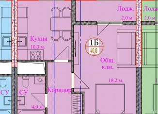 1-комнатная квартира на продажу, 40 м2, Чечня, улица имени Айнди Хароновича Башаева, 7