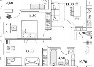 Продам 2-ком. квартиру, 28.4 м2, Санкт-Петербург, Планерная улица, 99, муниципальный округ Юнтолово