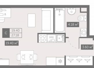 Продается квартира студия, 27.2 м2, Санкт-Петербург, Невский район