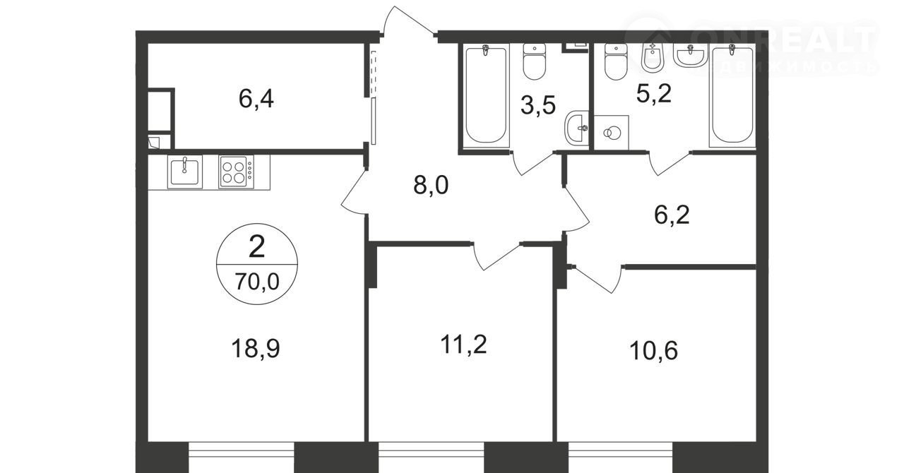 Купить Квартиру 70 М